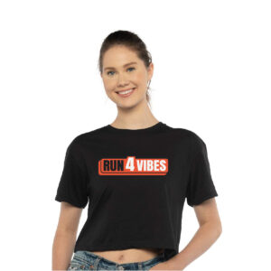 Run4Vibes Cropped Tee – Chill & Run Edition