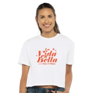 Run4Vibes Cropped Tee – La Vida es Bella